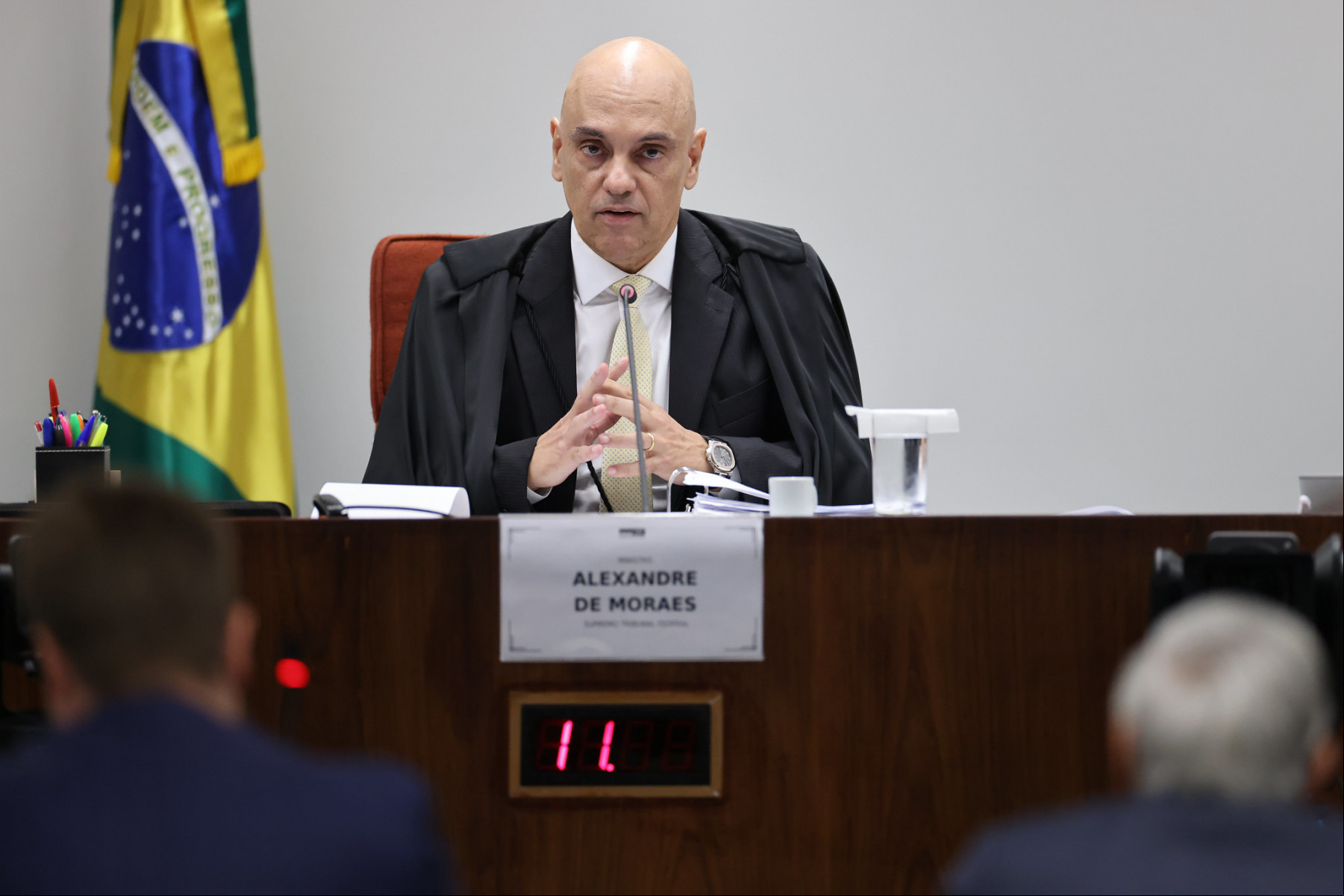Alexandre de Moraes durante Interrogatórios dos réus da Ação Penal (AP) 2668