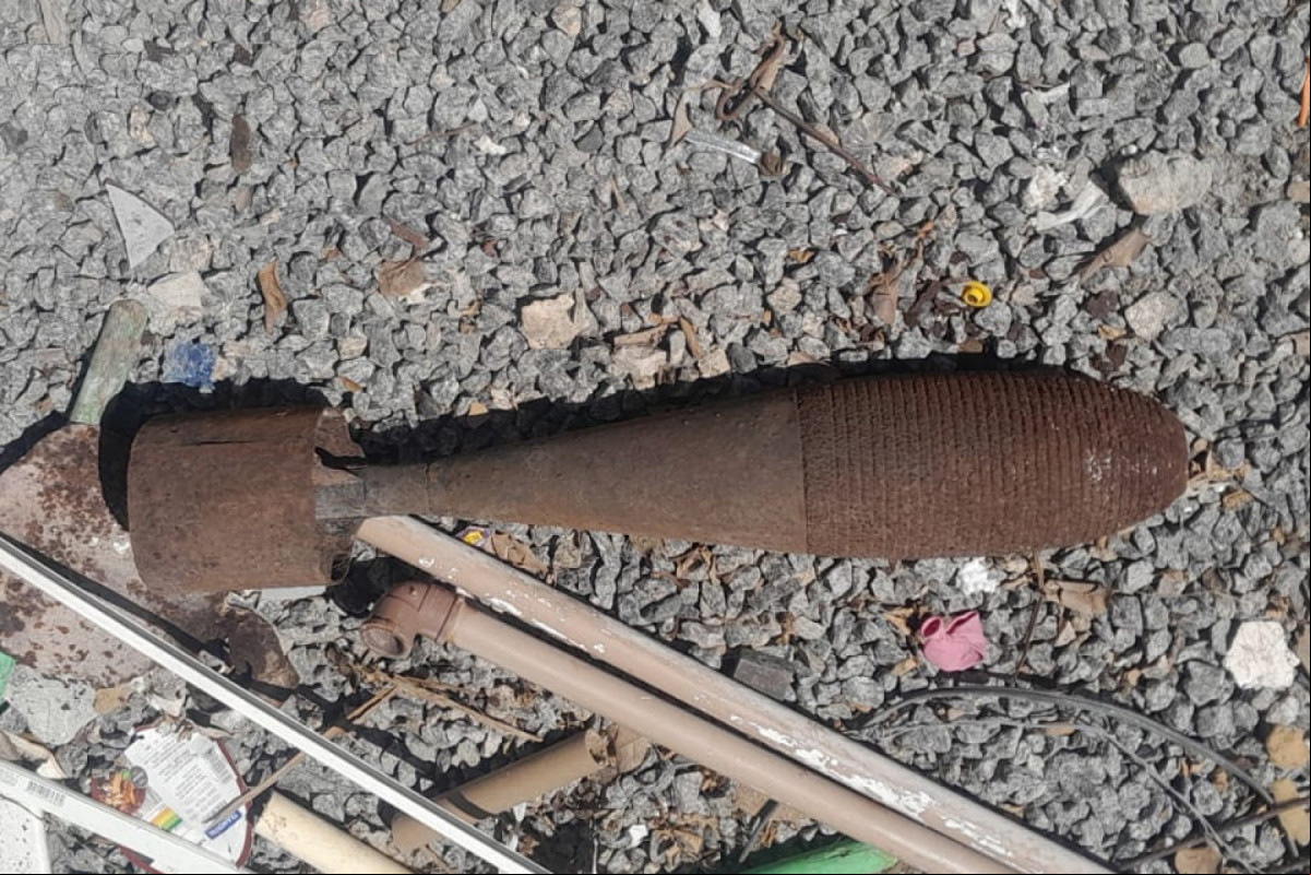 Artefato explosivo encontrado no Pina (DIVULGAÇÃO/PMPE) Artefato explosivo encontrado no Pina/DIVULGAÇÃO/PMPE